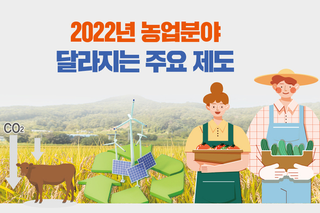 2022년 농업분야 달라지는 주요 제도