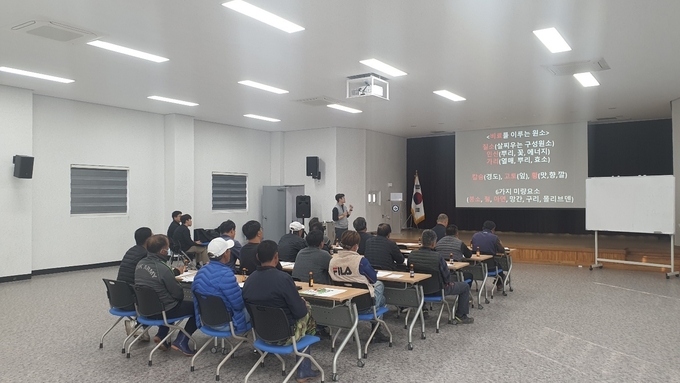 천지바이오는 11월 22일 ‘설리’ 복숭아 재배농가를 대상으로 비료 전반에 대한 교육과 현장 컨설팅을 진행했다.