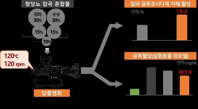 <strong>항당뇨 잡곡 혼합물 처리</strong>