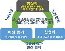 <strong>균사체 소재화 민관협력 체계</strong>