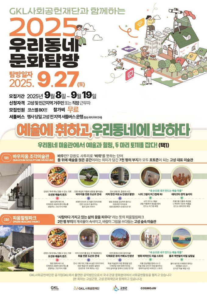 사진=2025 우리동네 문화탐방 포스터 (제공: ㈜코스모진여행사)