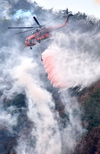 산림청, 지상·공중의 입체적 산불 진화훈련