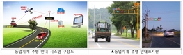 농촌진흥청 개발 ‘농업기계 주행 안내 시스템’, 교통안전시설로 채택