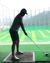 이시우, 진지한 골프연습