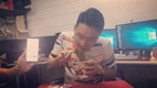 윤형빈, 짜파게티 5초만에 먹기