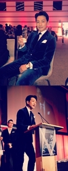 ‘비’ asiasocietyawards2019gamechangerinLA 라는 글과 함께 사진을 올렸다